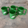 Set of Four Vintage 1970s Nike Employee Plastic Gift Mugs