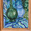 1969 Blue & Green Painting by Vivian McCoy