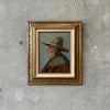 1950's Dilon Canvas Mexican Man With Hat Painting