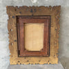Circa 1900 Oil On Canvas Old Man Painting Framed on Gold Gilded Wood Frame