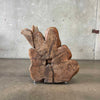 Vintage Solid Wood Sculptural Chair