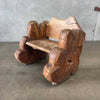 Vintage Solid Wood Sculptural Chair