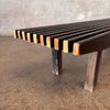 Vintage Homemade Mini Slat Bench