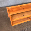 Vintage Homemade Low Pine Shelf