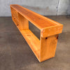 Vintage Homemade Low Pine Shelf