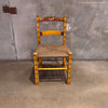 Monterey Floral Painted Rush Seat Chair