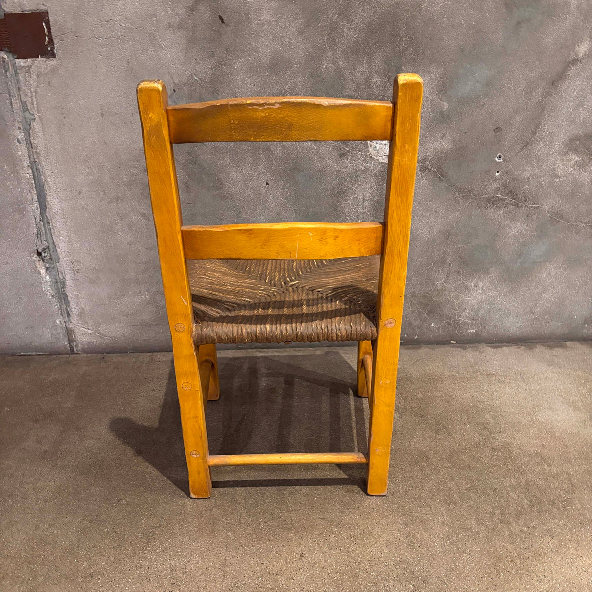 Monterey Floral Painted Rush Seat Chair