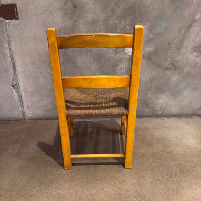 Monterey Floral Painted Rush Seat Chair