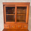 Antique Stacking Barrister File Display Cabinet Oak Finish With Acrylic Legs