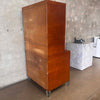 Antique Stacking Barrister File Display Cabinet Oak Finish With Acrylic Legs