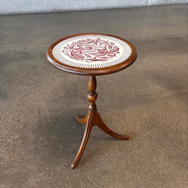 Vintage Swedish Porcelain Side/Drink Table
