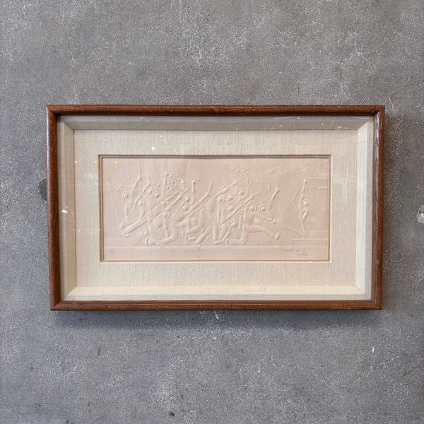 "Lucha" Embossed Etching