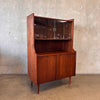 1960s Mid Century Modern Small Walnut Hutch