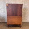 1960s Mid Century Modern Small Walnut Hutch