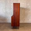 1960s Mid Century Modern Small Walnut Hutch