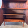 1960s Mid Century Modern Small Walnut Hutch