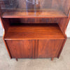 1960s Mid Century Modern Small Walnut Hutch