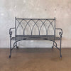 Contemporary Iron Garden Bench