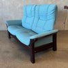 Stressless Norwegian Blue Sofa by Ekornes - High Back Two Seater