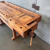 Early 1900s Christiansen Carpentry Workbench - Maple Refinished