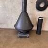 Vintage Mid Century Small Fireplace w/ Ceiling Attachment - Three Pipes