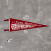 Vintage Red 'Long Beach, CA' Pennant