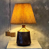 David Cressey & Robert Maxwell Table Lamp - Brown Glaze w/ Sunburst Pattern