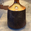 David Cressey & Robert Maxwell Table Lamp - Brown Glaze w/ Sunburst Pattern