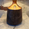 David Cressey & Robert Maxwell Table Lamp - Brown Glaze w/ Sunburst Pattern