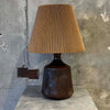 David Cressey & Robert Maxwell Table Lamp - Brown Glaze w/ Sunburst Pattern