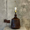 David Cressey & Robert Maxwell Table Lamp - Brown Glaze w/ Sunburst Pattern