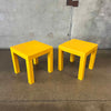 Pair of 1970s Molded Plastic Side Tables
