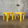 Pair of 1970s Molded Plastic Side Tables