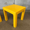 Pair of 1970s Molded Plastic Side Tables