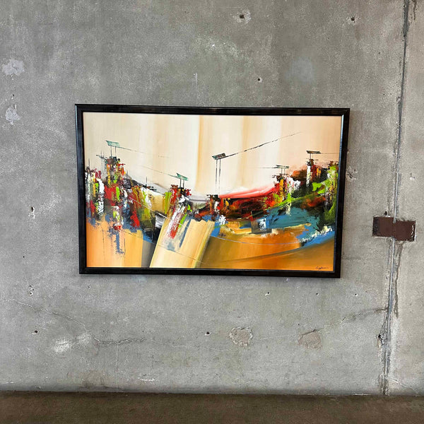 Colorful Abstract Painting by Artist Luiz Antonio