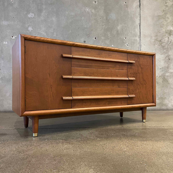 Mid Century Modern Walnut Wood Sideboard by Guild of California (Restored)