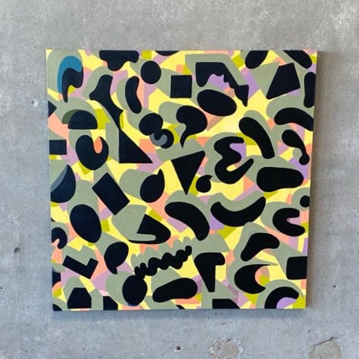 Original Painting "Symbol Chase" Signed David Mac Innes