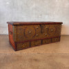 Antique Zanzibar Dowry Chest w/ Five (5) Drawers and Secret Drawer