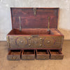 Antique Zanzibar Dowry Chest w/ Five (5) Drawers and Secret Drawer