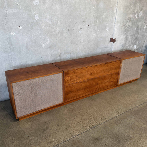 Custom Vintage Record Console - Three (3) Pieces, Speakers Work