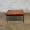 Mid Century Square Walnut Coffee Table