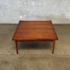 Mid Century Square Walnut Coffee Table