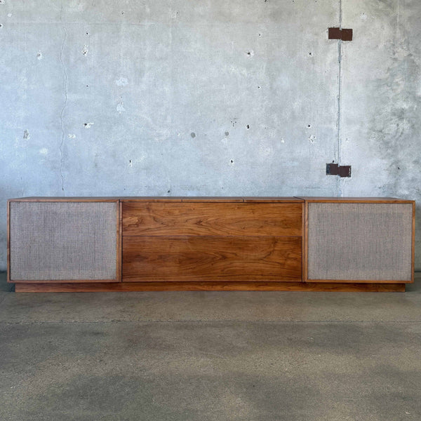 Custom Vintage Record Console - Three (3) Pieces, Speakers Work