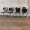 Brown Jordan Aluminum Patinated Table and Four Chairs