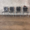 Brown Jordan Aluminum Patinated Table and Four Chairs