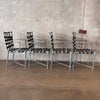 Brown Jordan Aluminum Patinated Table and Four Chairs