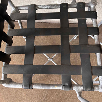 Brown Jordan Aluminum Patinated Table and Four Chairs