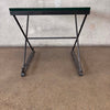Custom Made Iron and Glass Accent Table