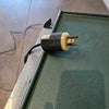 Vintage Rolling Metal AudioVisual Cart with Cord in Teal