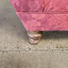 Vintage Maroon Brocade Chaise / Fainting Couch